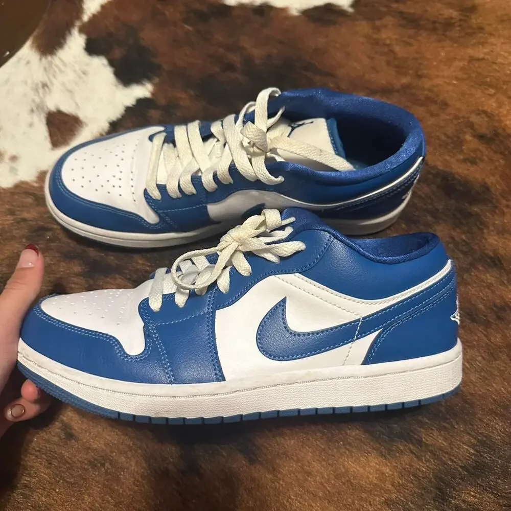Nike low dark blue jordans - Picture 1 of 5